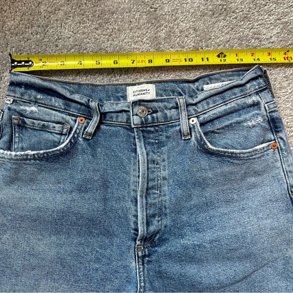 Citizens of Humanity Jolene High Rise Jeans Slim Straight Premium Denim - Picture 10 of 14